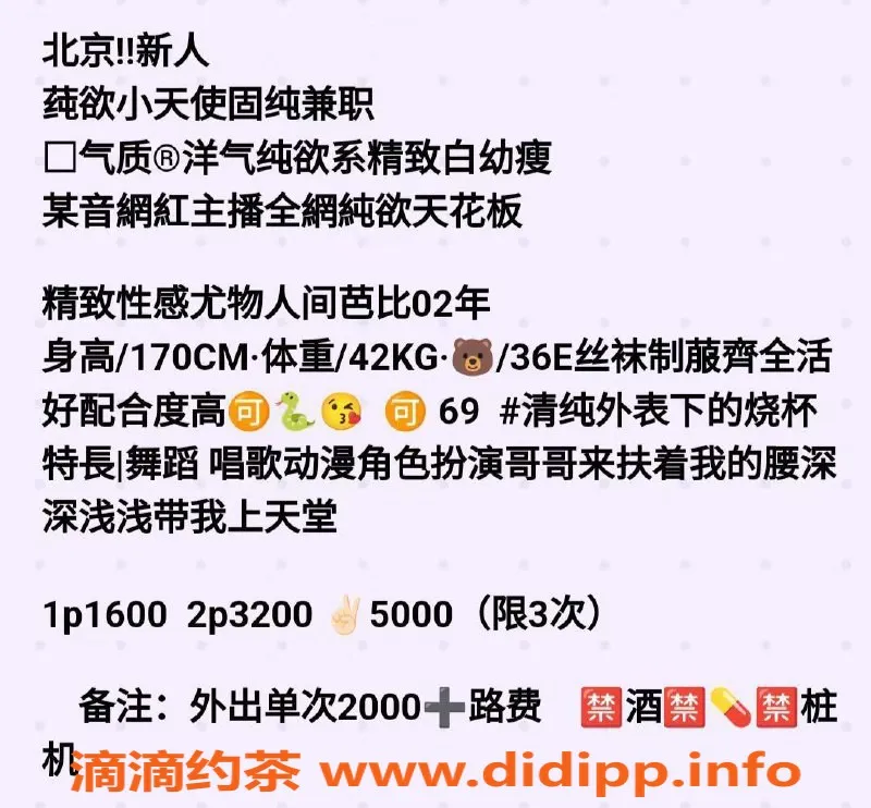 北京上门服务-阿雨 | 朝阳四惠纯欲系美女 | 170cm 42kg 1600元起