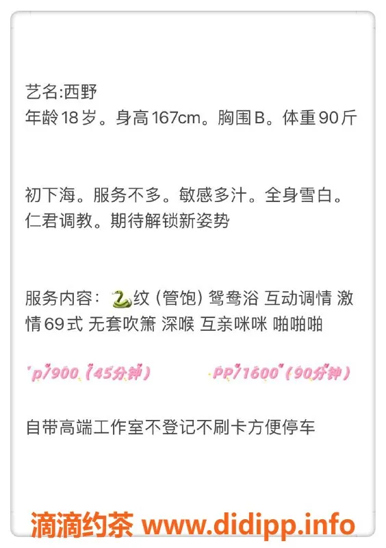 深圳楼凤-南山西野艺名，体验不一样的服务