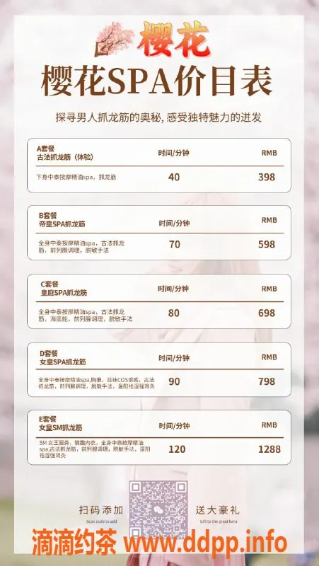 广州抓龙筋-广州天河樱花SPA高端抓龙筋，服务优质