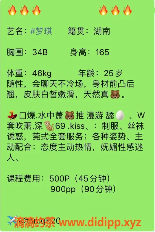 广州楼凤-天河梦琪 500p 御姐新人服务