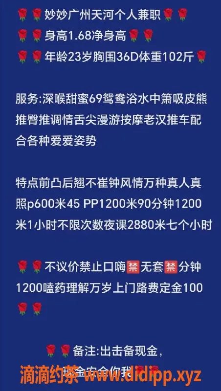 广州楼凤-天河御姐妙妙，大胸身材，只需600p体验