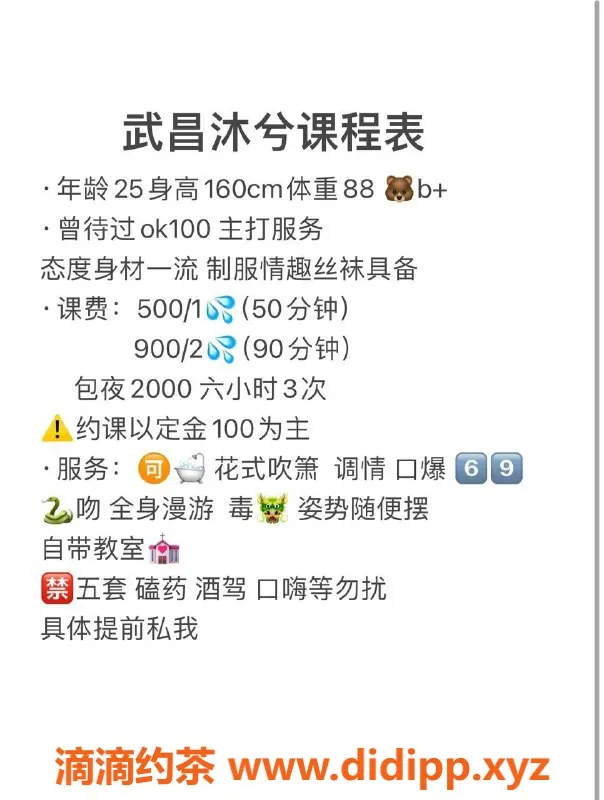 武汉楼凤-武昌沐兮，青春活力，服务超棒！