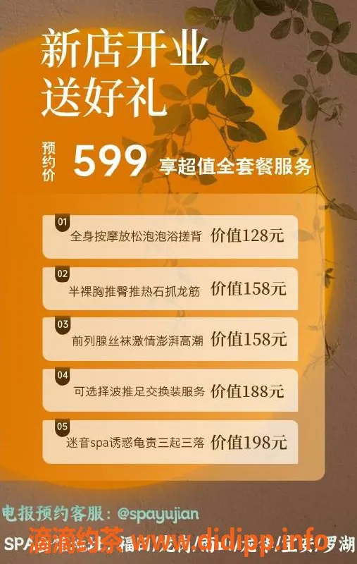 深圳spa会所-龙岗大芬优质专业按摩，599起！