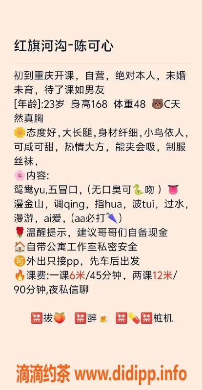 重庆楼凤-江北陈可心，全套服务仅需600P