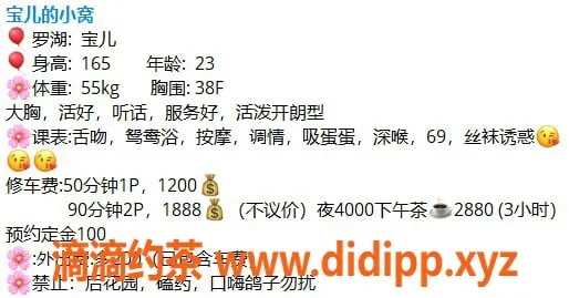 深圳楼凤-罗湖宝儿，优雅迷人，尽享服务体验