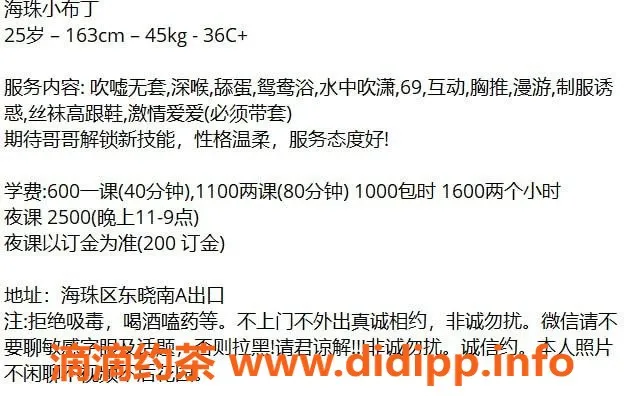 广州楼凤-海珠区小布丁 美女163厘米 C罩杯 诱惑服务