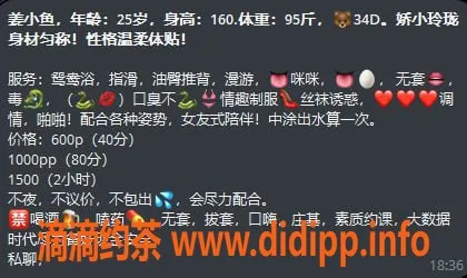 中山楼凤-东区姜小鱼，25岁34D，600元起