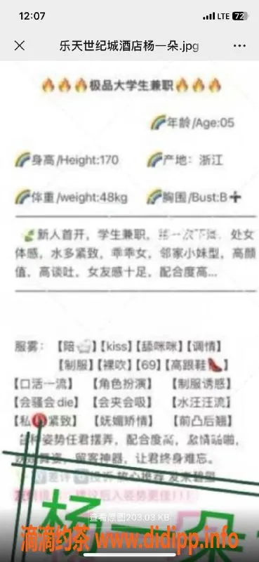 烟台楼凤-威海经区茶艺师杨一朵，茶费仅12张