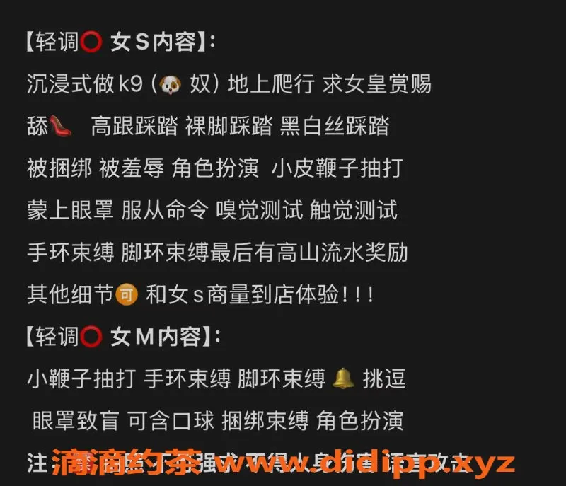 沈阳女仆店-大连顶级女仆MMK轻调SM服务体验