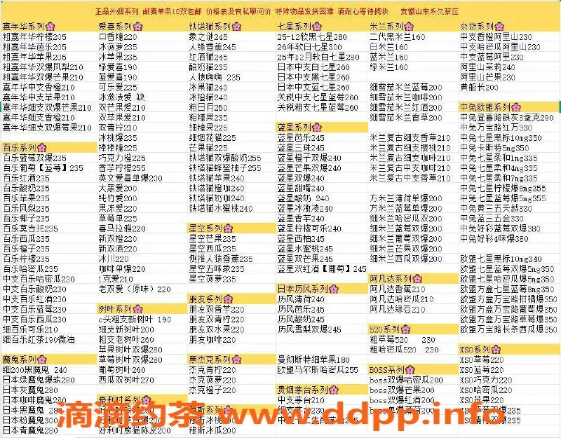 温州楼凤资源信息,信源香烟店铺 优质烟品推荐