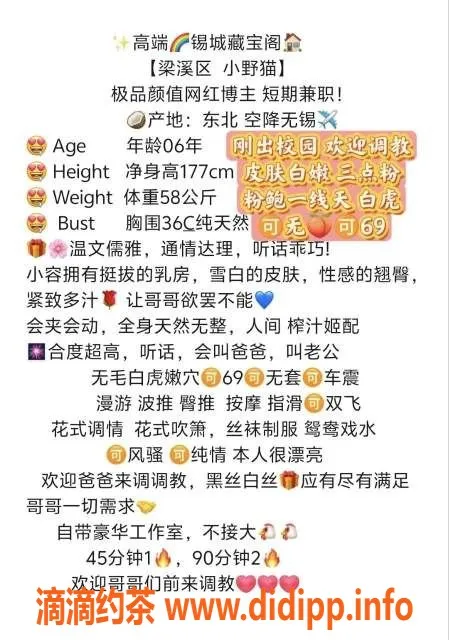 无锡楼凤-无锡小野猫，身材火辣，服务优质