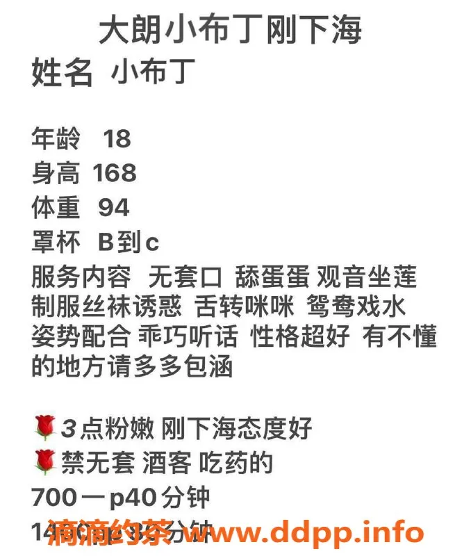 东莞楼凤-小布丁大朗上门服务，700元起